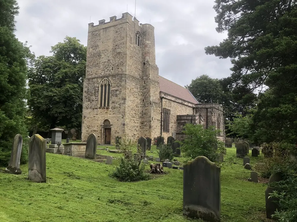 St Andrew's Church at the west end of Haughton Green, Haughton-le-Skerne